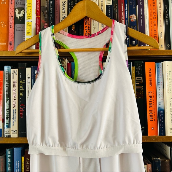 Fila White Racerback Sleeveless Tennis Pickleball Drop Waist Dress size XL - Picture 6 of 14